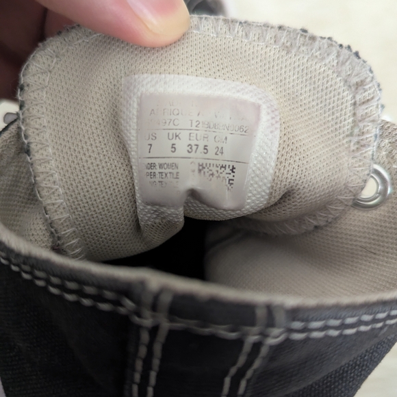 Converse All Star Women's Black High-Top Platform Sneakers Size 7 - Picture 8 of 9